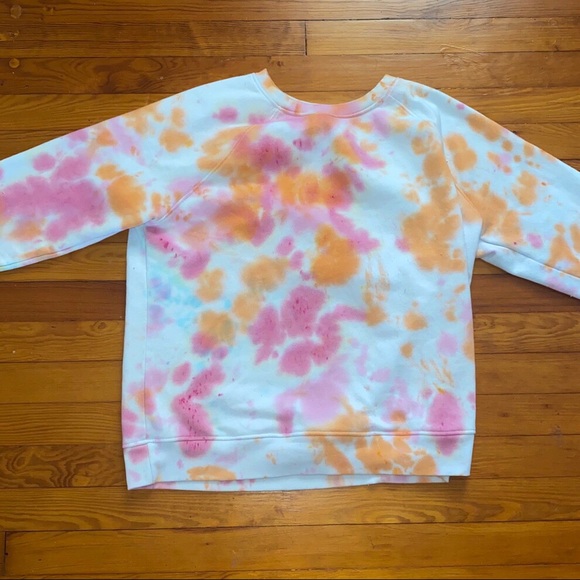 Orange and Pink Tie-Dye Crew Neck💕🧡 - Picture 2 of 3